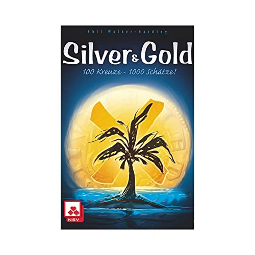 Silver & Gold Card Game - Flip & Write Strategy for Kids & Adults, 2-4 Players, 20 Min Playtime by Pandasaurus Games