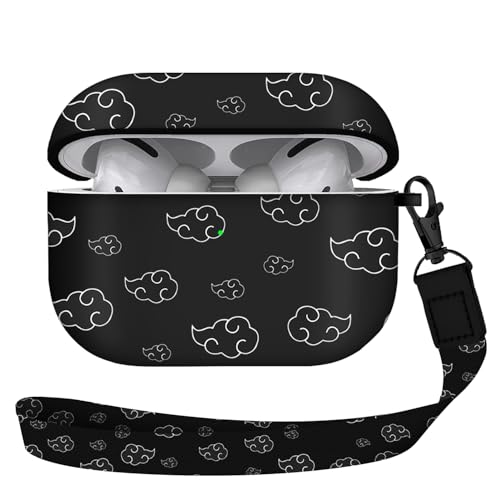 Maxjoy for Airpods Pro 2nd Generation Case, Cartoon Cute Anime Design Series Apple Airpod pro 2 Case Cover for Airpods Pro 2 Generation 2022 for Men Women, Anime White Cloud Lanyard