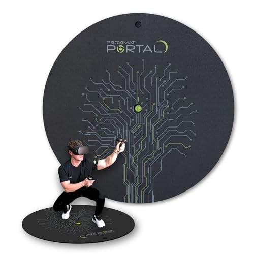 VR Mat - 42' ProxiMat ® Metaverse Portal - X-Large Mat for Virtual Reality - Play with Both Feet on The Mat