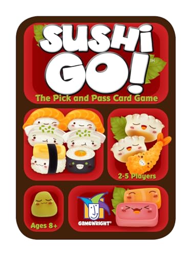 Sushi Go - The Pick and Pass family Card Game from Gamewright, great for 2-5 players aged 8 and up