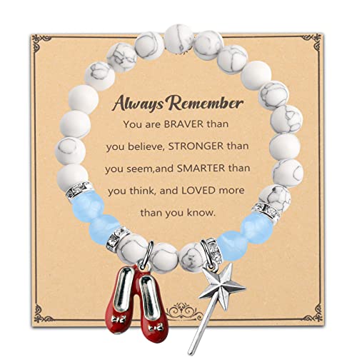 WSNANG Movie Inspired Charm Bracelet Cosplay Jewelry for Her Movie Merchandise Fandom Gift (Redshoes Always BR)