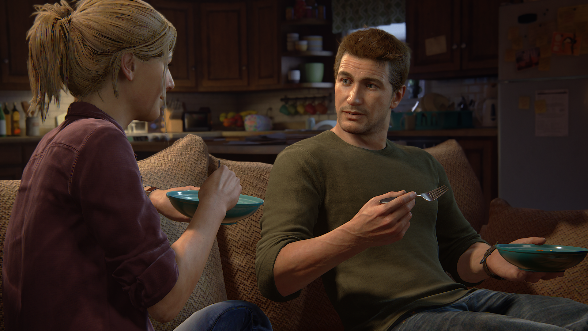 Elena and Nathan at Home