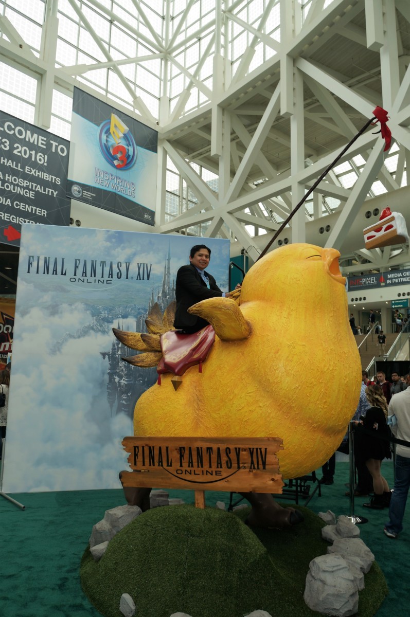 Me riding a Fat Chocobo
