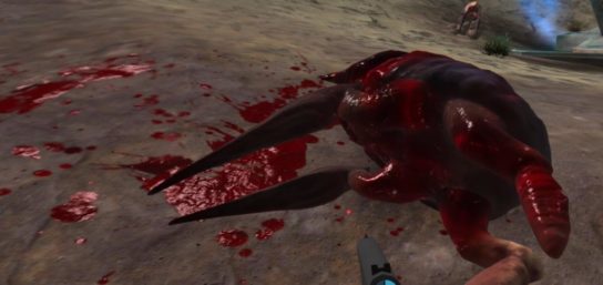 blood 1 e1640565731203 - CRASHLAND VR Review