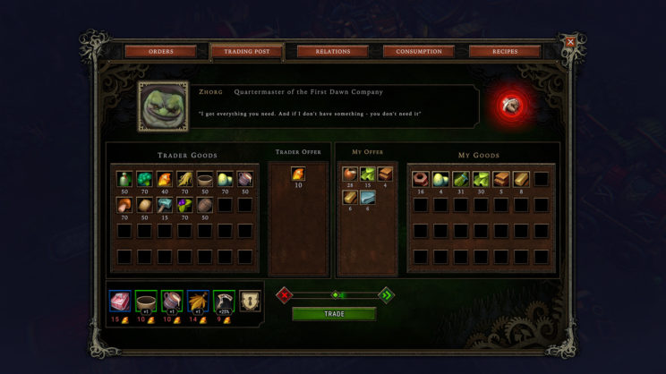 11 Trading Post Panel - Against the Storm Review - Endless hours of fantasy city building