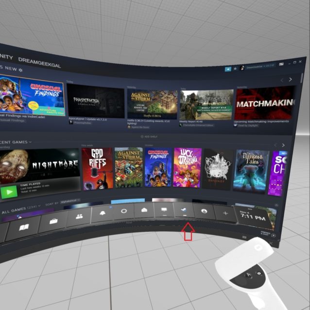 OculusScreenshot1667603481 - How to Play Steam Games on Quest 2 VR?