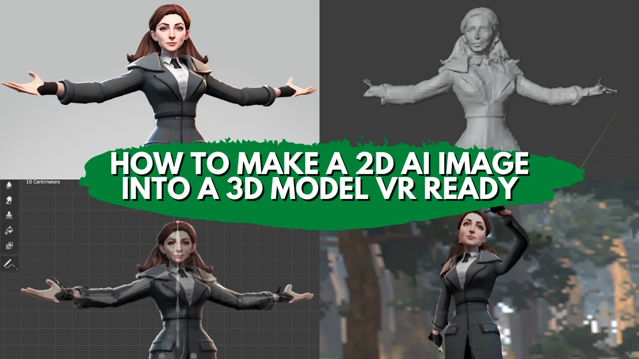 How to Convert a 2D AI Image to a 3D VR-Ready Model