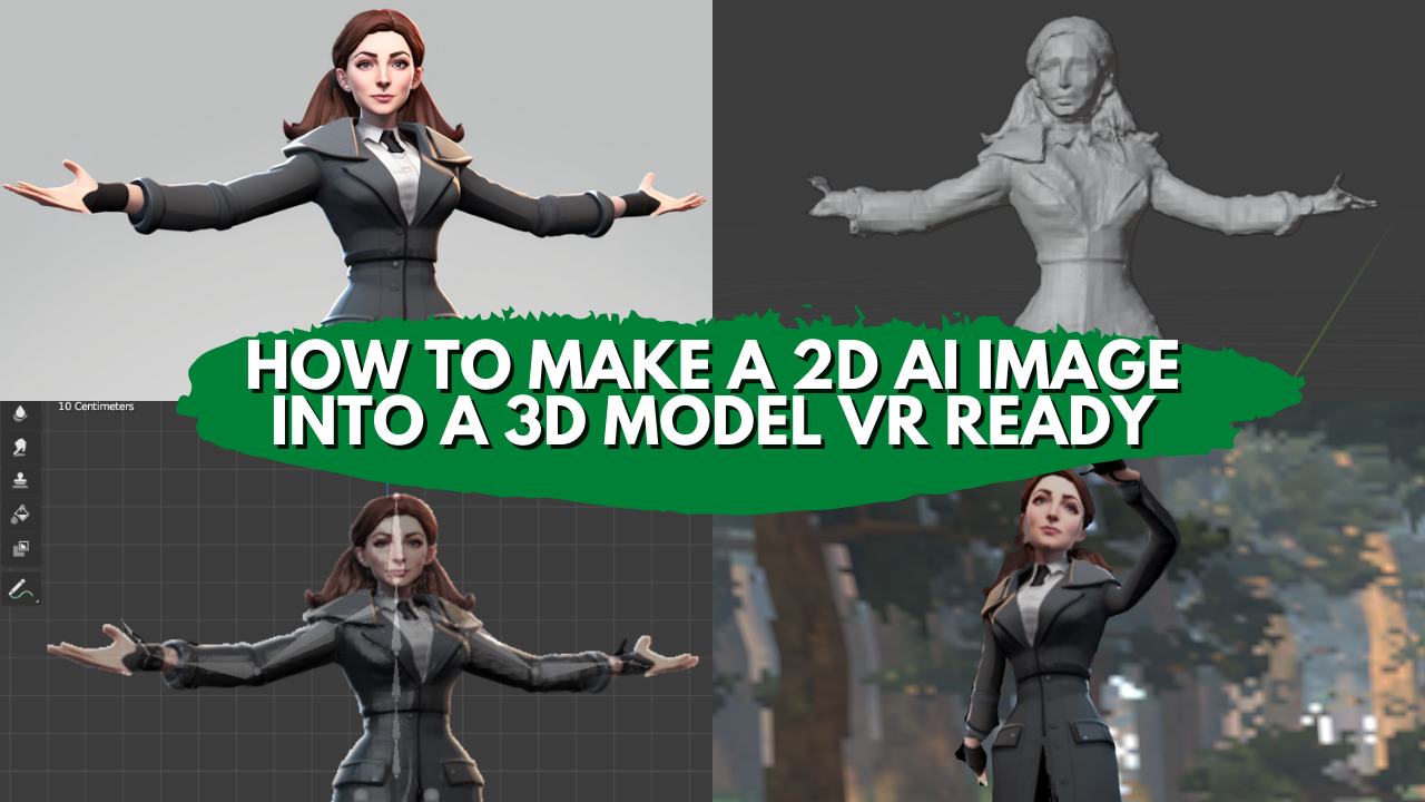 How to Convert a 2D AI Image to a 3D VR-Ready Model