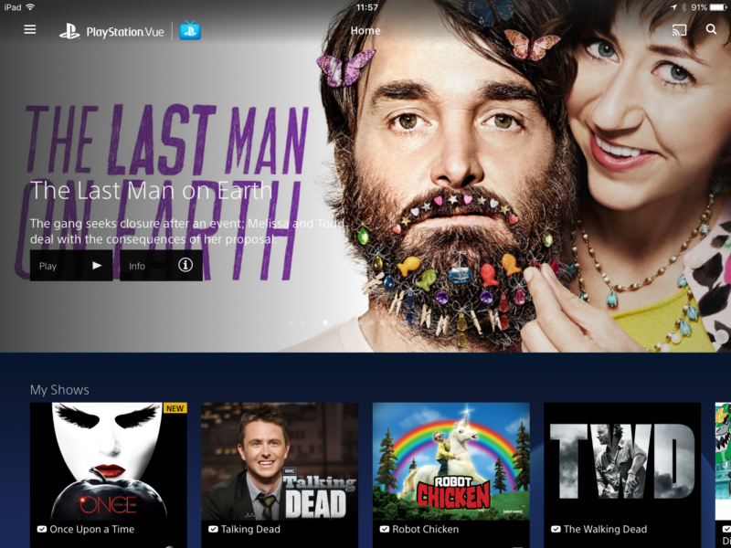 Playstation Vue iPad