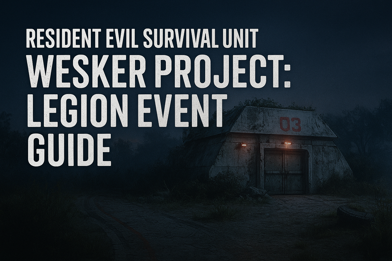 Resident Evil: Survival Unit Wesker Project: Legion Event Guide Resident Evil Survival Unit Wesker Project Legion Event Guide 1 - Resident Evil: Survival Unit Wesker Project: Legion Event Guide