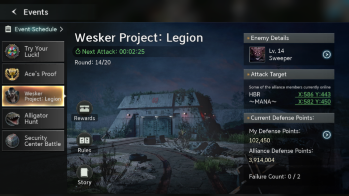Screenshot 2025.12.11 17.17.22.167 - Resident Evil: Survival Unit Wesker Project: Legion Event Guide