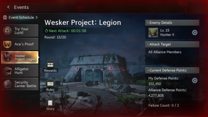 Screenshot 2025.12.11 17.19.50.534 - Resident Evil: Survival Unit Wesker Project: Legion Event Guide